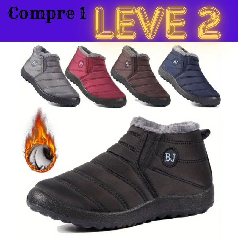 COMPRE 1 - LEVE 2 - Bota de Inverno a Prova D'água Unissex