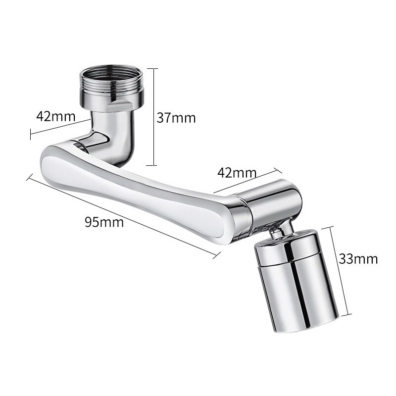 Extensor Universal Giratório em Inox - Rotação de 1080°